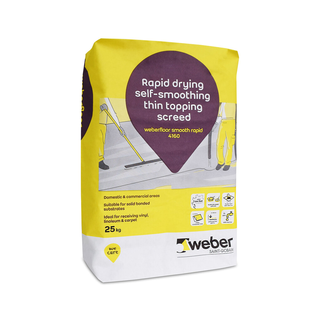 weberfloor smooth rapid 4160 — self levelling floor compound, self levelling floor screed weberfloor smooth rapid 4160 — self levelling floor compound, self levelling floor screed
